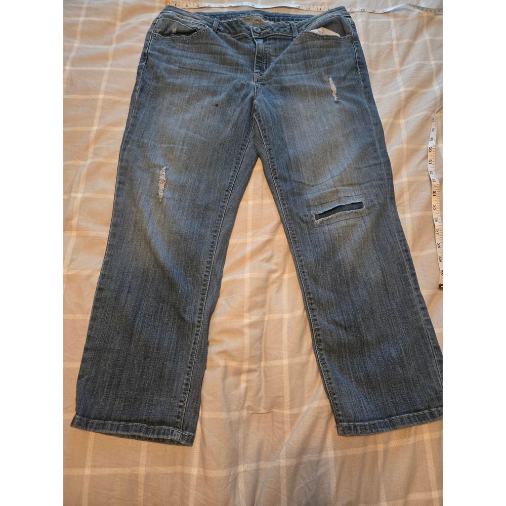 Simply Vera Vera Wang Size 10 Stretch Jeans - 26" Inseam Ankle/Straight Leg
